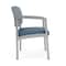 Lesro Lenox Steel Wide Guest Chair Metal Frame, Silver, RS Rain Song Back, MD Titan Seat LS1201 - alternate 2